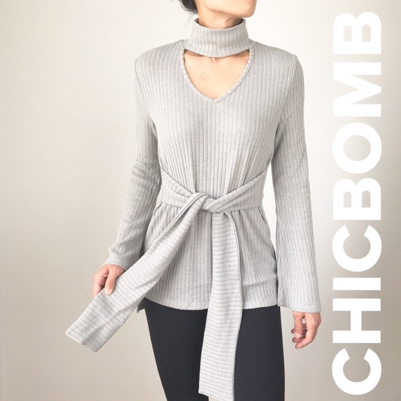 Kourtney statement choker pullover sweater - Picture 2 of 7